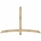 Ekena Millwork Bellingham Rough Sawn Timber Gable Bracket, Douglas Fir, 72"W x 48"H x 4"D x 4"F, 16/12 Pitch GBW072X48X0404BEL00RDF - alternate 1